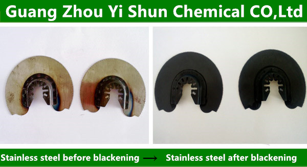 Stainless Steel blackening agent at ambient temperature,Chemical Metal stain Agent,Stainless Steel Black dye agent,Surface treatment of stainless steel,The stainless steel surface does the old treatment