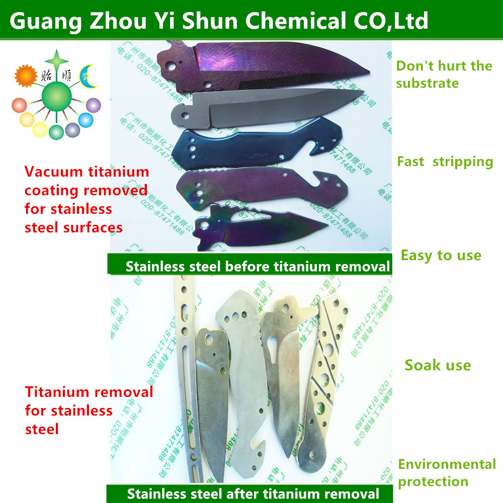 Titanium stripping liquid,the agent of Nickel removing on titanium,Non - cyanide environmental protection titanium stripping liquid