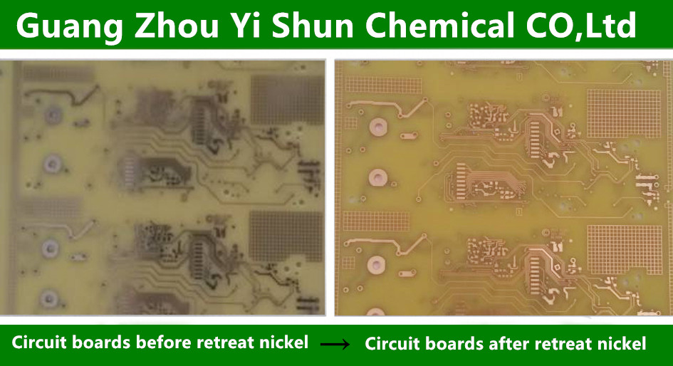 Nickel removing solution(IC dedicated)  Environmental nickel removing liquidMetal nickel stripping agent  Envioronmental nickel stripping fluid  Nickel removing solutionElectroless nickel plating deplating